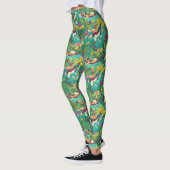 Tropical German Shepherd Beach Vibes Leggings (Links)