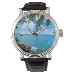 Tropical Getaway, schilderachtig foto, Horloge