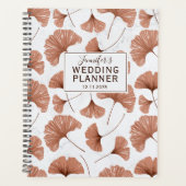 Tropical Gingko Foliage Wedding planner en terre c (Devant)