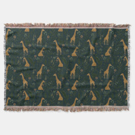 Tropical Giraffe Hangout Deken