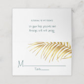 Tropical Gold Wedding Persoonlijk (Buitenkant ongevouwen)