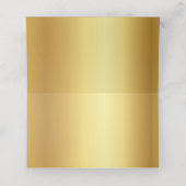 Tropical Gold Wedding Persoonlijk (Binnenkant ongevouwen)