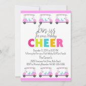 Tropical Golf Cart Parade Fête Invitation (Devant)