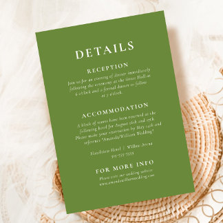 Tropical Green Elegant Details Kaart behuizing