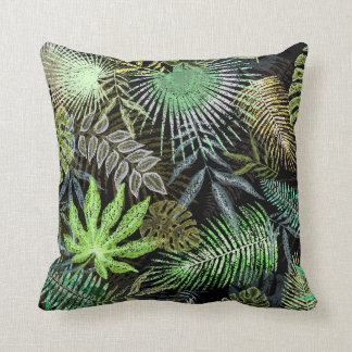 Tropical Green Ferns Kussen