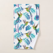 Tropical Green Hummingbirds (Serviette à main)