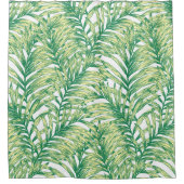 Tropical Green jungle Fern Leaf rideau de douche (Devant)