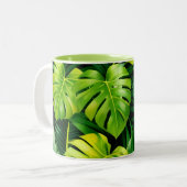 Tropical Green Leaves Mug (Devant gauche)