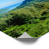 Tropical green Moorea poster print (Coin)