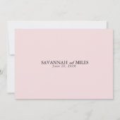 Tropical Green Palm Leaf Faire-part de mariage fro (Dos)