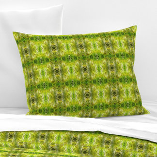 Tropical green palm leaves sunlight S-size pattern Kussensloop
