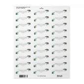 Tropical Greenery Garden Wedding Retouradres Etiket (Full Sheet)