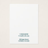 Tropical Greenery leafy Earring Display Kaart (Achterkant)