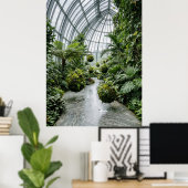 Tropical Greenhouse Jungle Path Poster (Thuiskantoor)