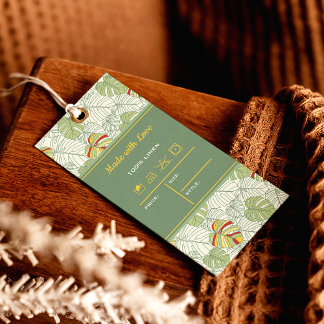 Tropical Groene Kleding Maat Prijs Hang Label Labe Visitekaartje