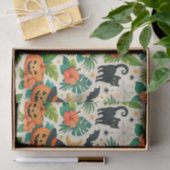 Tropical Halloween Pumpkins Tissuepapier (Geschenk)
