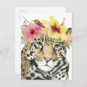 Tropical Halo | Sweet Cheetah Briefkaart (Voorkant / Achterkant)