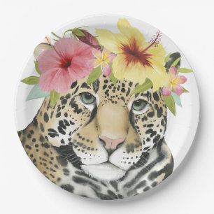 Tropical Halo   Sweet Cheetah Papieren Bordje