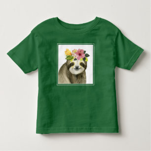Tropical Halo Sweet Sloth Kinder Shirts