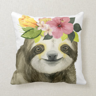 Tropical Halo   Sweet Sloth Kussen