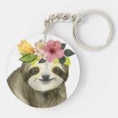 Tropical Halo | Sweet Sloth Sleutelhanger (Achterkant)