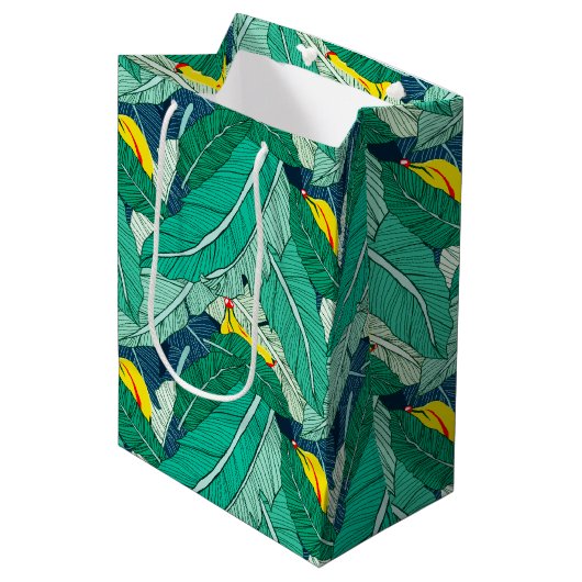 Tropical Haven Gift Bag Medium Cadeauzakje (Voorkant Gekanteld)
