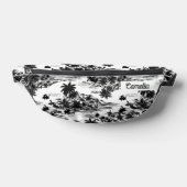 Tropical Hawaii Island Black & White Nom Personnal (Poser)