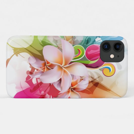 Tropical Hawaiian iPhone 11 Coque (Dos (Horizontal))