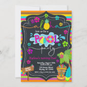 Tropical Hawaiian Luau Pool Party Kind Kaart (Voorkant)