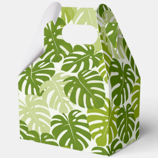 Tropical hawaiian print bedankdoosjes