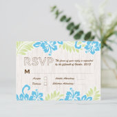 Tropical Hawaiian RSVP Turquoise (Debout devant)