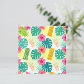 Tropical Hawaiian Tiki Pattern for Parties Wedding (Staand voorkant)