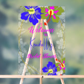 Tropical Hibiscus Bridal Shower Welcome (Neutre)