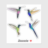 Tropical Hummingbirds Sticker (Vel)