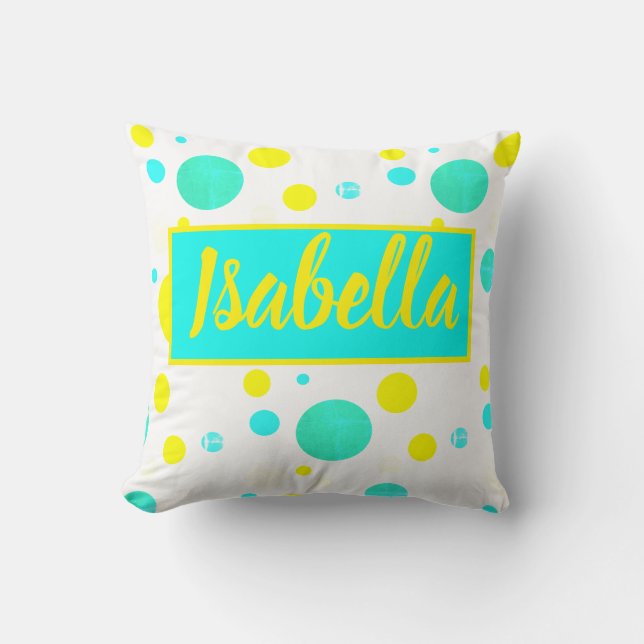 Tropical Isabella Ajouter Votre Nom Coussin Cushio (Recto)