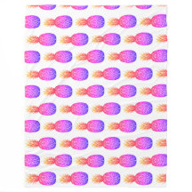 Tropical Island Ananas Fleece Deken