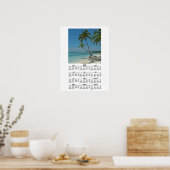 Tropical Island Beach 2012 Calendar Poster Print (Cuisine)