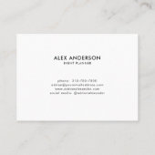 Tropical Island Beach Palm Tree Visitekaartje (Achterkant)