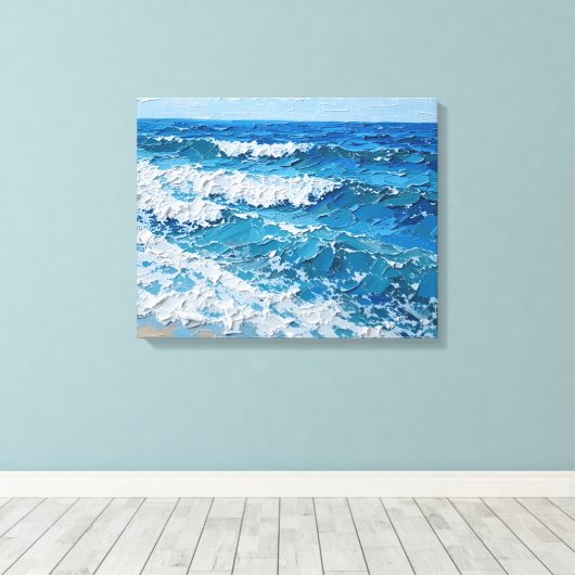 Tropical Island Beach Wrapped Canvas | kustijs (Insitu (Houten vloer))