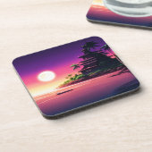 Tropical Island Moonlight Onderzetter (Linkerzijde)