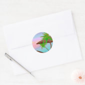 Tropical Island Sunset Sticker (Envelop)