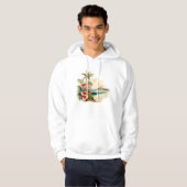 Tropical Island sweatshirt met capuchon (Voorkant volledig)