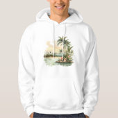 Tropical Island sweatshirt met capuchon (Voorkant)