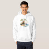 Tropical Island sweatshirt met capuchon (Voorkant volledig)
