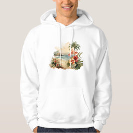 Tropical Island sweatshirt met capuchon