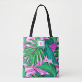 Tropical Island Vibes Monogram Draagtas (Voorkant)
