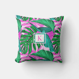 Tropical Island Vibes Monogram Kussen