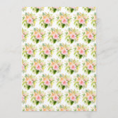 Tropical Jungle Floral Wedding Menu (Achterkant)