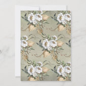 Tropical Jungle Giraffe Bébé invitations douche (Dos)