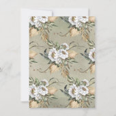 Tropical Jungle Giraffe Bébé invitations douche (Dos)